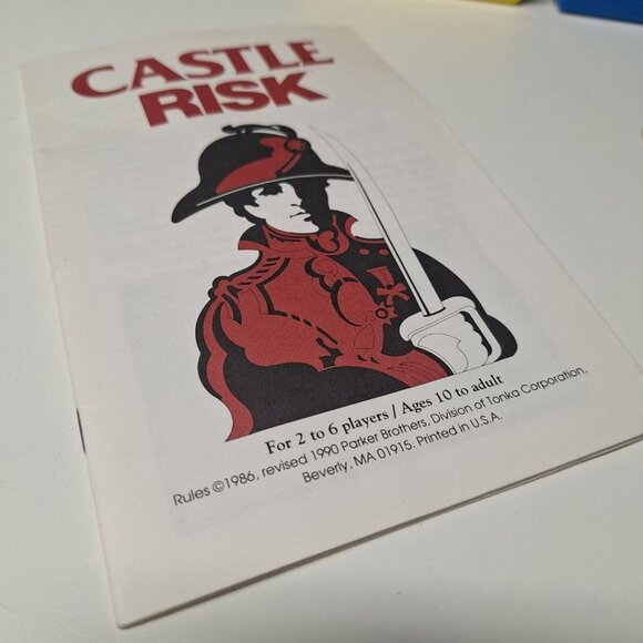 Castle Risk 1990 Board Game Replacement Pieces Dice Instruction Card Spy General - Picture 4 of 8